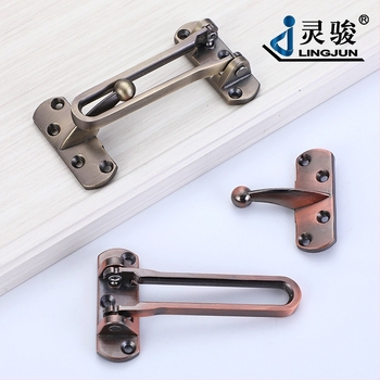 Cuplă ușă din aliaj de zinc, model anti-blocare, finisaj electroplacat cu textură trasă cu sârmă, stil modern minimalist