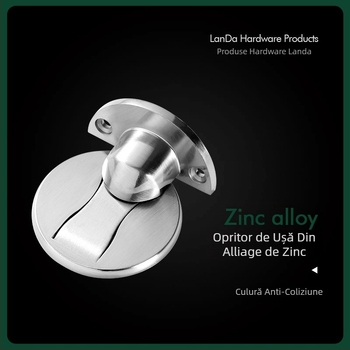 MX002 Opritor magnetic pentru ușă, din aliaj de zinc, fără găurire, montaj pe podea, structură ascunsă