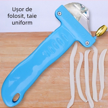 Cuțit pentru tăiței cu lame late și înguste, oțel inoxidabil, Kitchen qiaoda, instrument de bucătărie lucrat manual, design modern minimalist