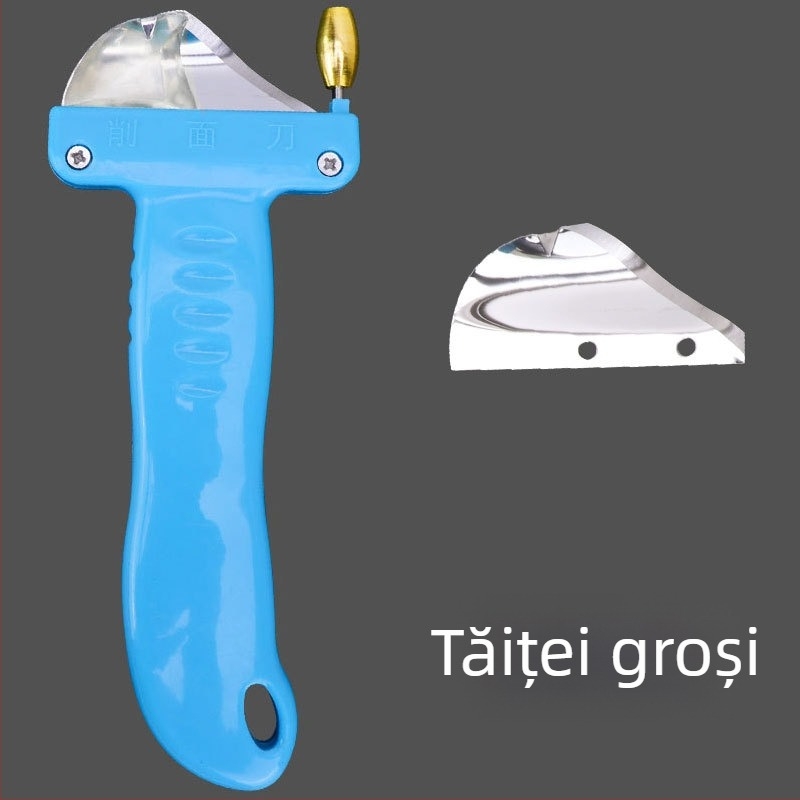 Cuțit pentru tăiței cu lame late și înguste, oțel inoxidabil, Kitchen qiaoda, instrument de bucătărie lucrat manual, design modern minimalist