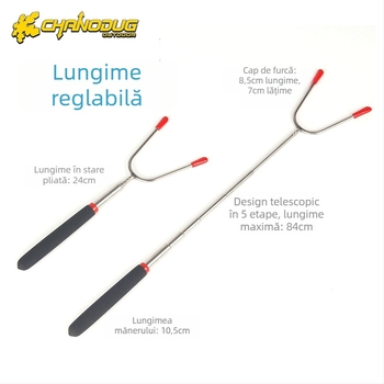 Set de vase pentru camping din oțel inoxidabil, 7 piese, Model 8274, Greutate 0,98 kg