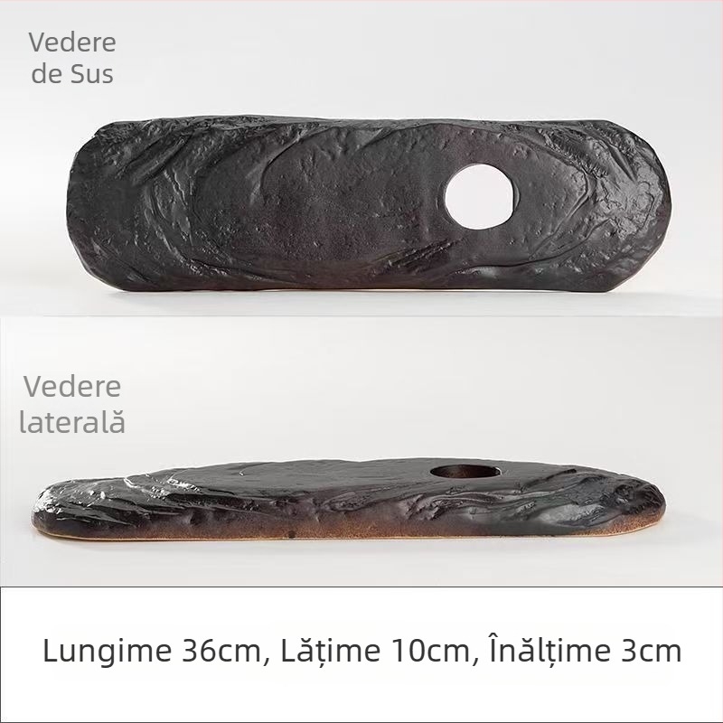Vas ceramic cu apă curgătoare pentru acvariu, suprafață glazurată, realizat manual, stil clasic, circulație și oxigenare