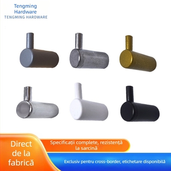 Tengming cârlig unic din aliaj de aluminiu – cârlig metalic pentru perete, stil modern minimalist pentru bucătărie și baie, capacitate 3-5 kg