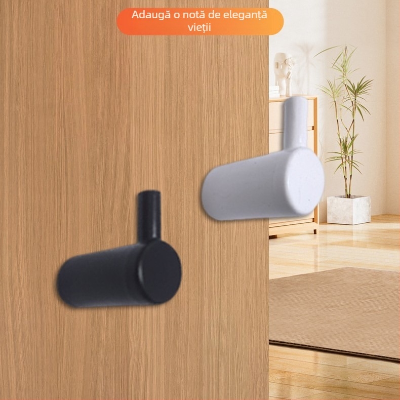 Tengming cârlig unic din aliaj de aluminiu – cârlig metalic pentru perete, stil modern minimalist pentru bucătărie și baie, capacitate 3-5 kg
