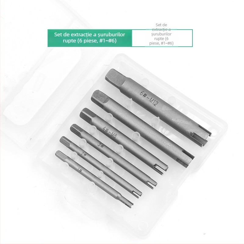 Extractor de șurub rupt – cu rezistență înaltă, manual, cu filet invers; Marcă: Other; Model: F756T6SJMH558H