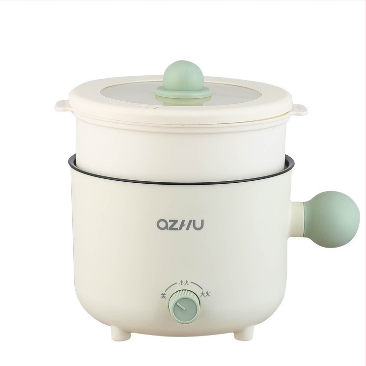 Oală electrică de gătit pentru 2–3 persoane, recipient interior din oțel inoxidabil, control mecanic, încălzire prin bază, capacitate de până la 2 L