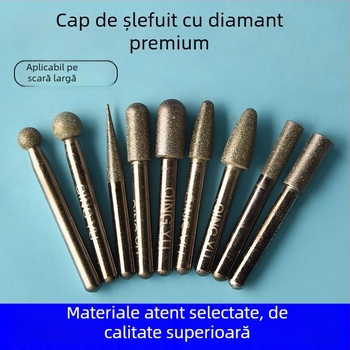 Cap de șlefuit diamant pentru plăci ceramice și gravură pe jad, cap de șlefuit electric din aliaj de emery, granulație fină