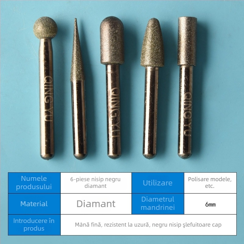 Cap de șlefuit diamant pentru plăci ceramice și gravură pe jad, cap de șlefuit electric din aliaj de emery, granulație fină