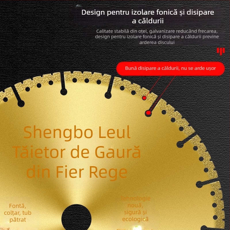 Disc de tăiere pentru polizor unghiular – disc diamantat pentru oțel inoxidabil, unghi din oțel, țevi pătrate și oțel filetat – San Platinum Lion