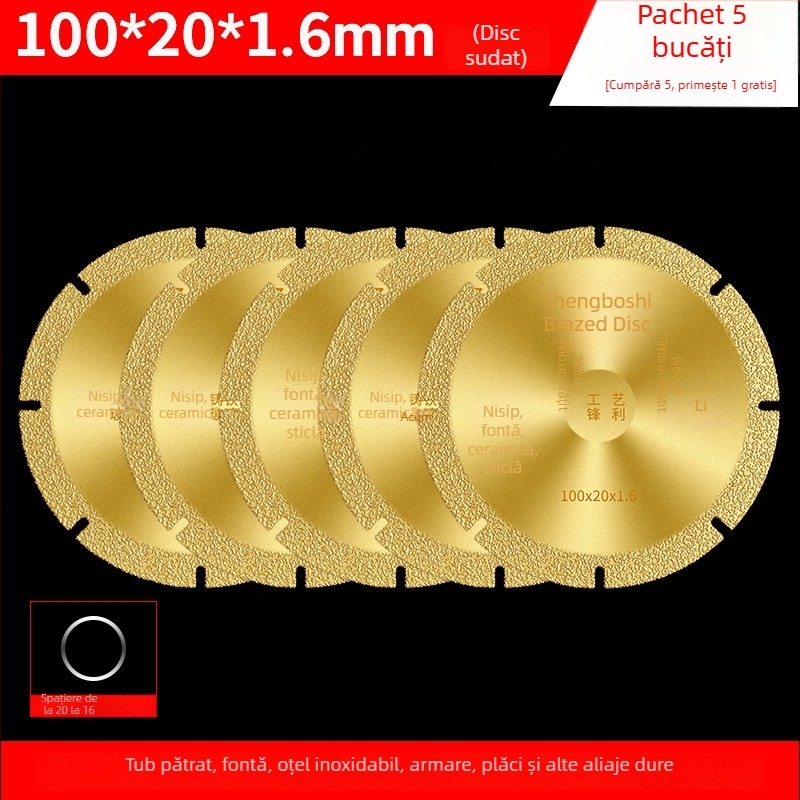 Disc de tăiere pentru polizor unghiular – disc diamantat pentru oțel inoxidabil, unghi din oțel, țevi pătrate și oțel filetat – San Platinum Lion