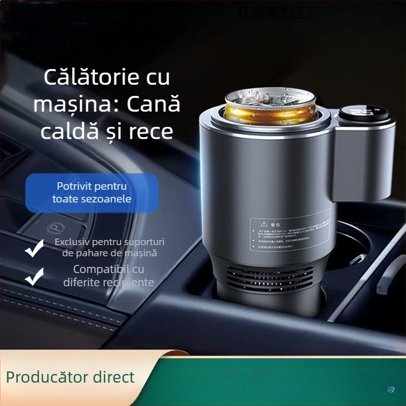 Cană auto cu utilizare dublă pentru răcire și încălzire — 12V, ABS, 0–60°C, până la 5 L, 36W