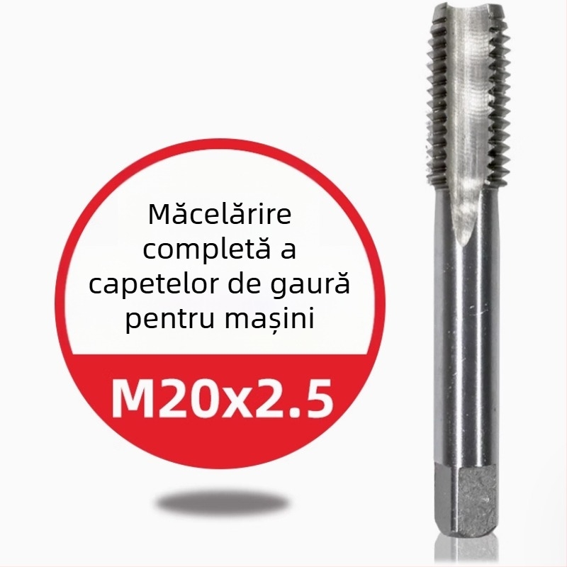 Tap de filetare din oțel inoxidabil pentru mașini — acoperire cu titan, conținut de cobalt