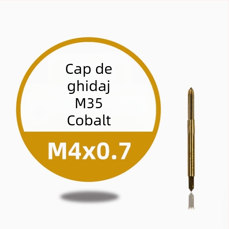 Tap de filetare din oțel inoxidabil pentru mașini — acoperire cu titan, conținut de cobalt