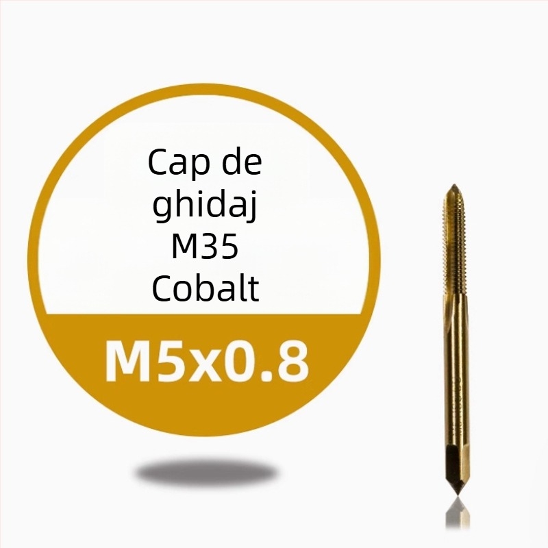 Tap de filetare din oțel inoxidabil pentru mașini — acoperire cu titan, conținut de cobalt