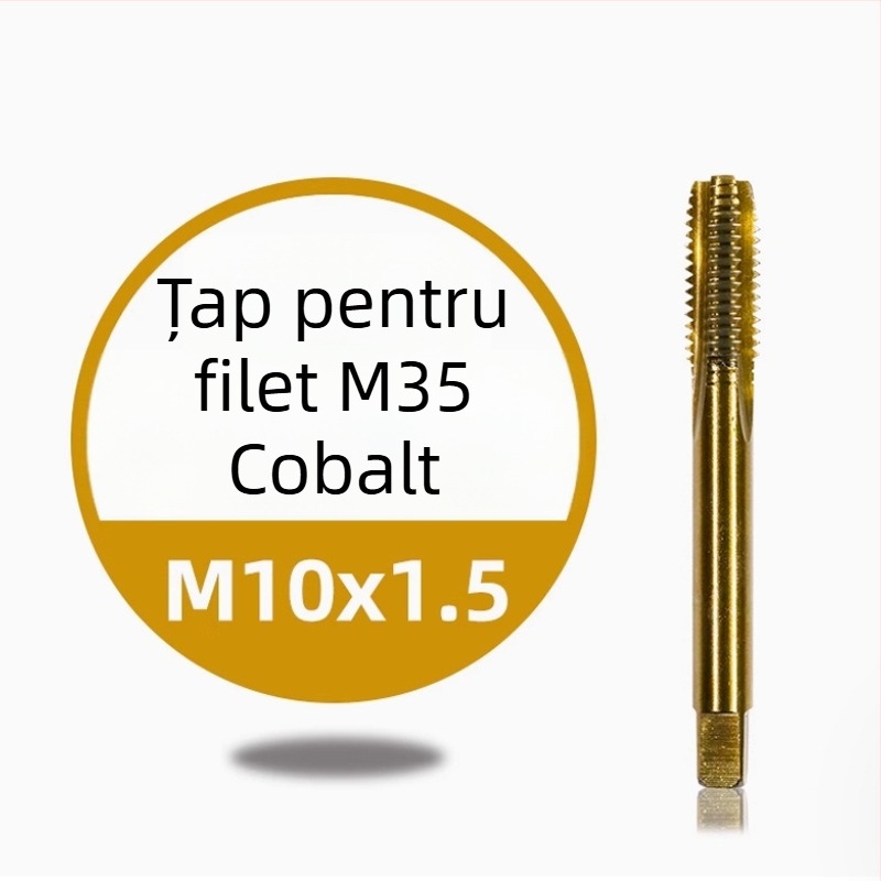 Tap de filetare din oțel inoxidabil pentru mașini — acoperire cu titan, conținut de cobalt