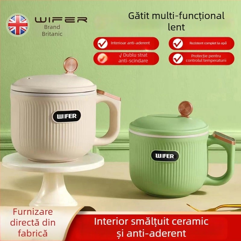 Oală electrică multifuncțională cu orezieră mini, model Tq-03a, încălzire IH, vas interior din oțel inoxidabil, control cu microprocesor, capacitate până la 2 L, design cu funcție de ridicare