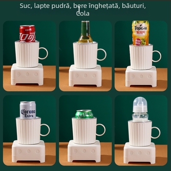 Mini aparat pentru gheață pentru căni – răcire rapidă, capacitate 350 ml, 36 W, control cu atingere, model GY-LR1201, 12V pentru mașină