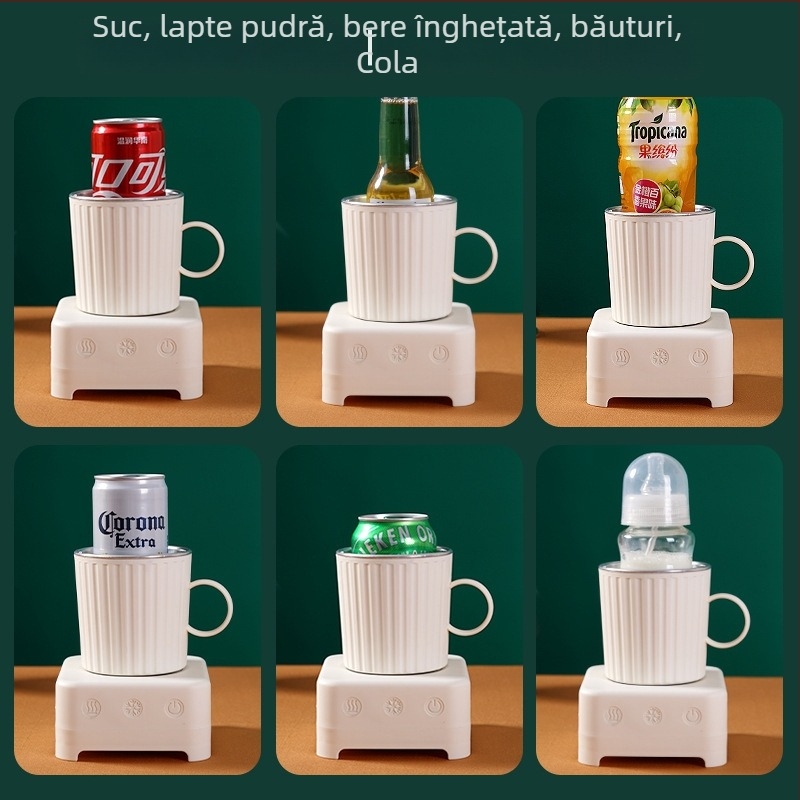 Mini aparat pentru gheață pentru căni – răcire rapidă, capacitate 350 ml, 36 W, control cu atingere, model GY-LR1201, 12V pentru mașină