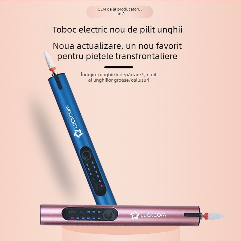 Polizor de unghii portabil cu baterie litiu reîncărcabilă, 3.7V, trei viteze, cablu de 0.5 m, pentru șlefuire, gravare și polisare
