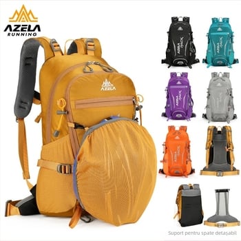 Rucsac de drumeție din stofă Oxford, unisex, respirabil, cu bretele curbate, pentru drumeții și camping