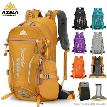 Rucsac de drumeție din stofă Oxford, unisex, respirabil, cu bretele curbate, pentru drumeții și camping