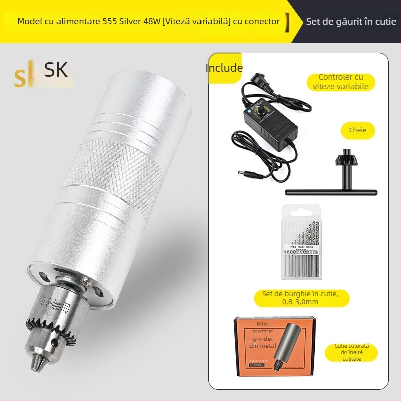 Shuokun Mașină electrică portabilă, de înaltă putere, pentru lustruire și gravare, cu alimentare la priză, până la 50V, potrivită pentru nefrit, lemn, metal, plastic și DIY