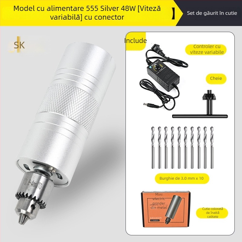 Shuokun Mașină electrică portabilă, de înaltă putere, pentru lustruire și gravare, cu alimentare la priză, până la 50V, potrivită pentru nefrit, lemn, metal, plastic și DIY