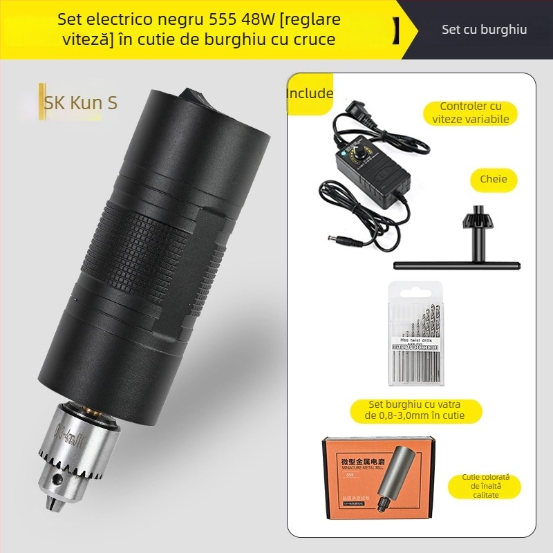 Shuokun Mașină electrică portabilă, de înaltă putere, pentru lustruire și gravare, cu alimentare la priză, până la 50V, potrivită pentru nefrit, lemn, metal, plastic și DIY