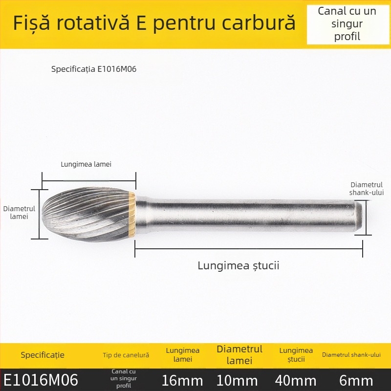 Freză plană de frezat, oțel rapid, fără acoperire