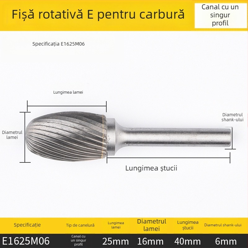 Freză plană de frezat, oțel rapid, fără acoperire