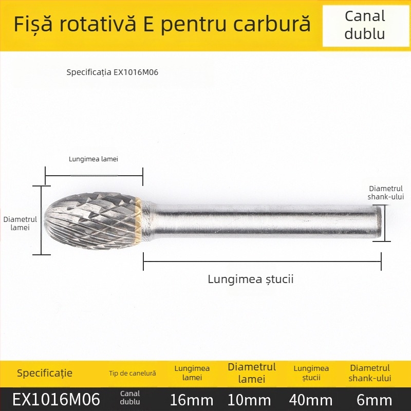Freză plană de frezat, oțel rapid, fără acoperire