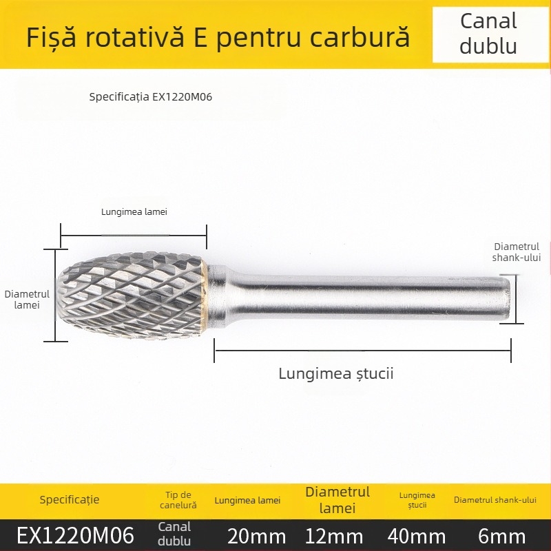 Freză plană de frezat, oțel rapid, fără acoperire