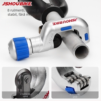 Unealtă de tăiat țevi pentru biciclete, construcție din oțel de rulmenți, brand JSHOU BIKE, etichetă privată licențiată