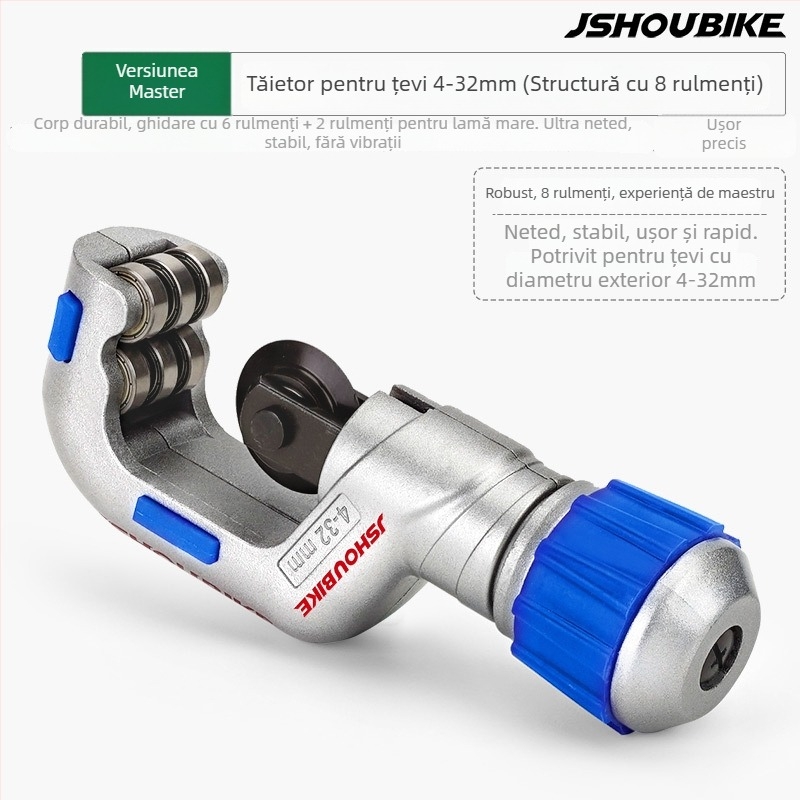 Unealtă de tăiat țevi pentru biciclete, construcție din oțel de rulmenți, brand JSHOU BIKE, etichetă privată licențiată