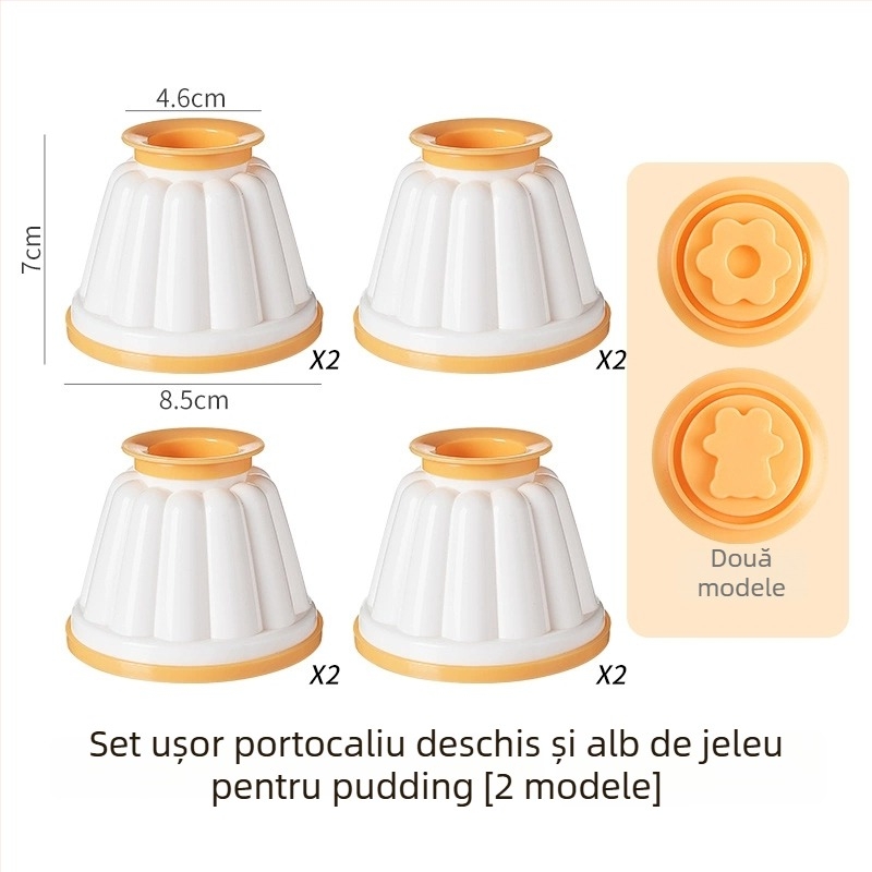 Formă de budincă din ABS cu capac, pentru uz casnic, potrivită pentru iaurt înghețat, mousse și jeleu, ustensilă pentru hrana bebelușilor