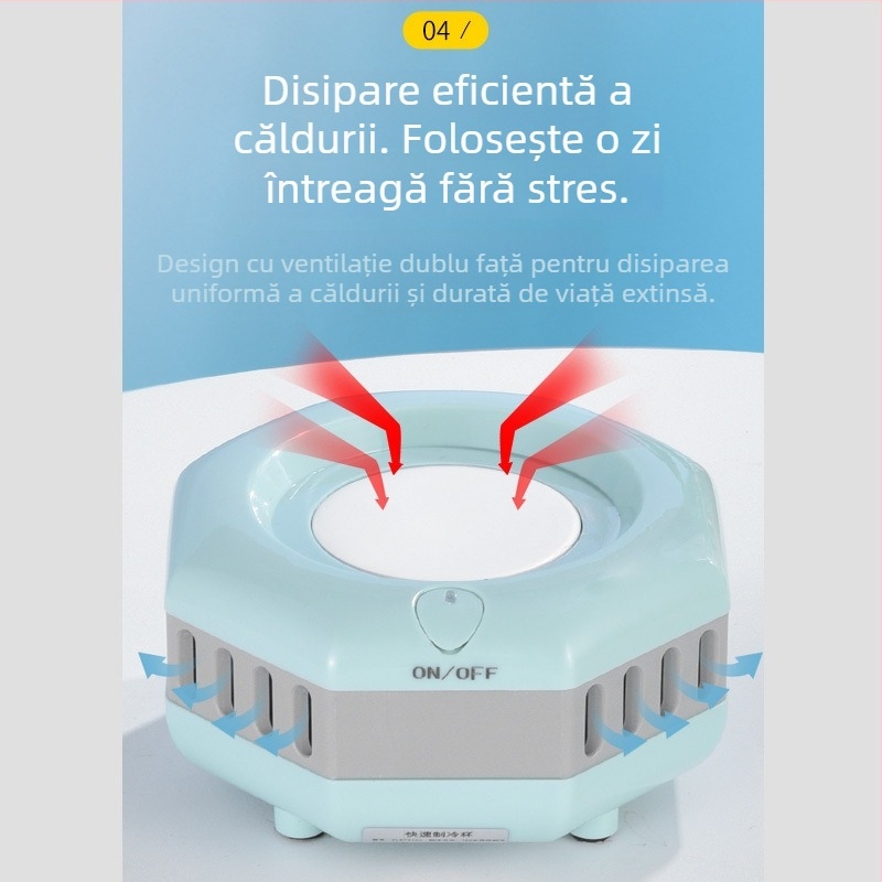 Cupă de răcire portabilă pentru băuturi – răcire rapidă pentru cămine, birou și mașină (Model: 1; Piața principală: Alte)