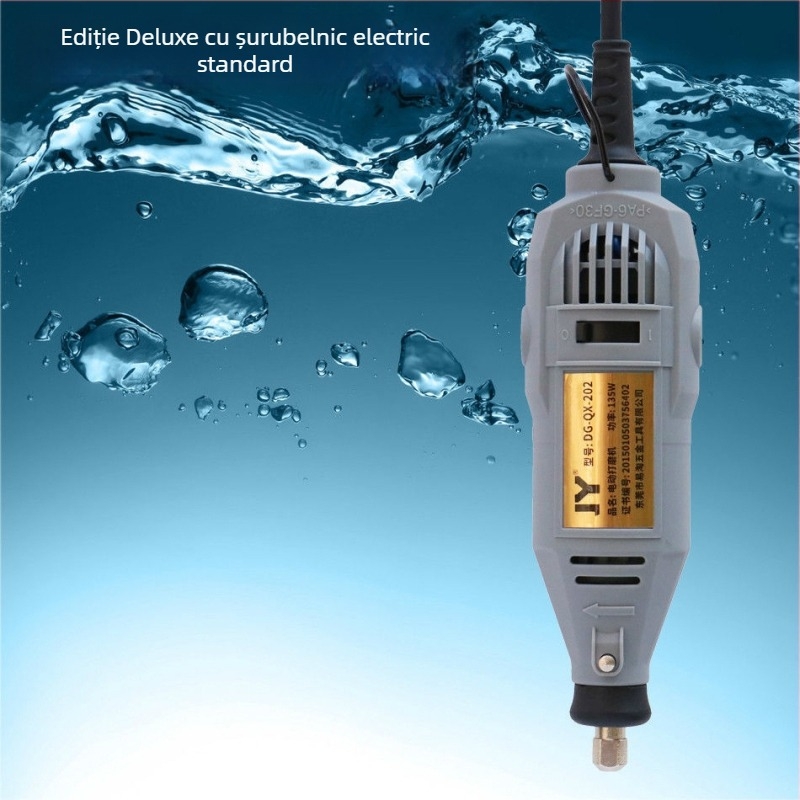 Bormașină electrică multifuncțională pentru gravură, sculptură în lemn, tăiere și lustruire — alimentare 5V, fără reglaj de viteză