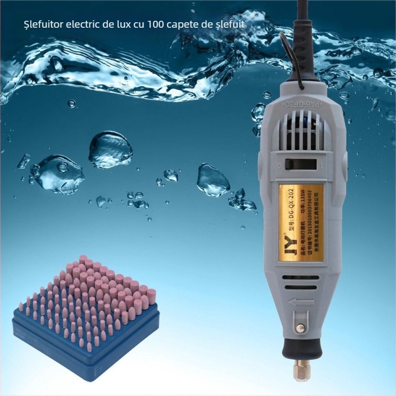 Bormașină electrică multifuncțională pentru gravură, sculptură în lemn, tăiere și lustruire — alimentare 5V, fără reglaj de viteză
