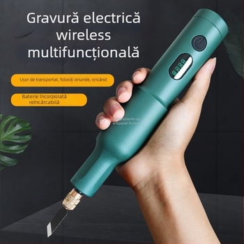 Unealtă portabilă de gravură alimentată cu baterie – set complet, universală, compactă pentru tâmplari