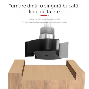 Lama de tip T pentru mașini de tâmplărie, cuțit pentru canelare, Edge Trimmer, ax de 6, rulment pentru arborele de 1/4