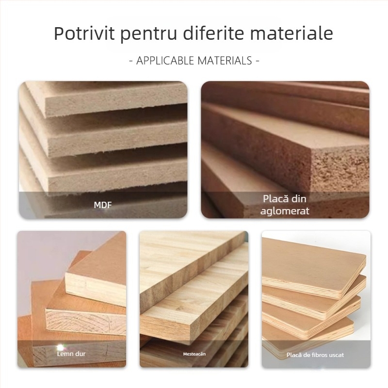 Lama de tip T pentru mașini de tâmplărie, cuțit pentru canelare, Edge Trimmer, ax de 6, rulment pentru arborele de 1/4