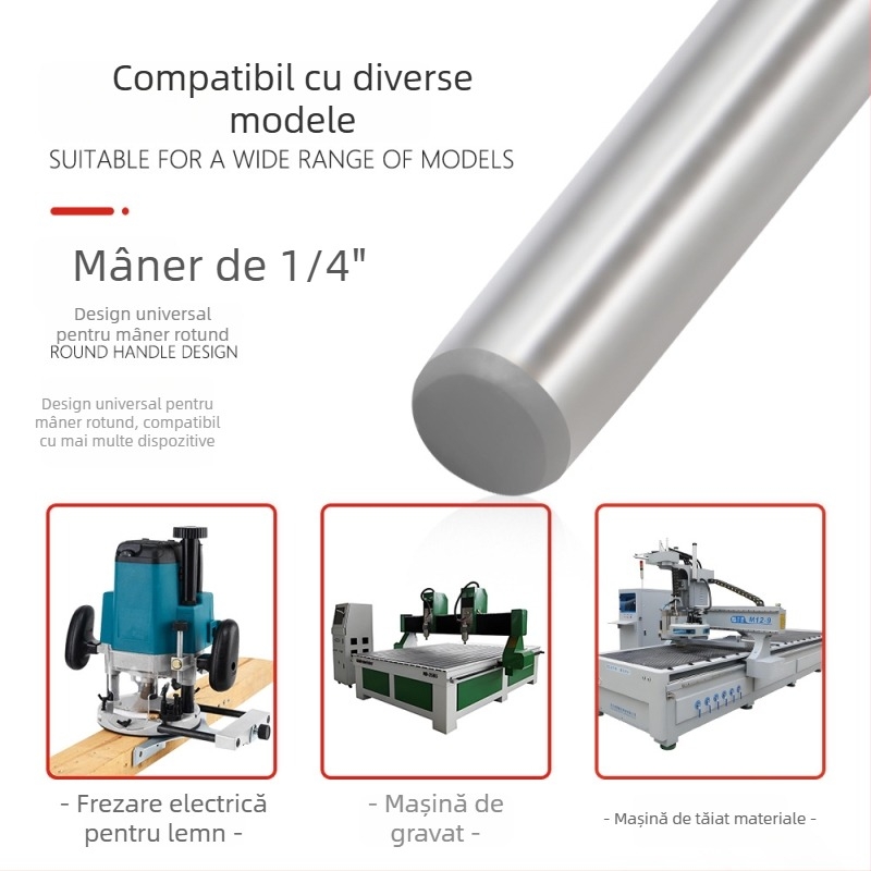 Lama de tip T pentru mașini de tâmplărie, cuțit pentru canelare, Edge Trimmer, ax de 6, rulment pentru arborele de 1/4