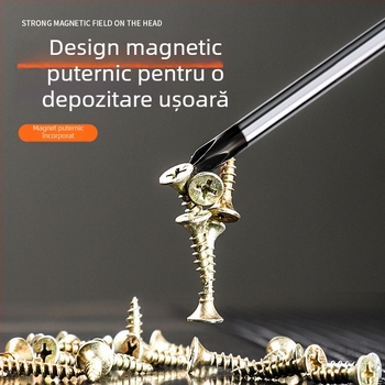 Șurubelniță PH2 Phillips cu cap dublu, clasă industrială, cu vârf magnetic și mâner izolat, din oțel Cr-V