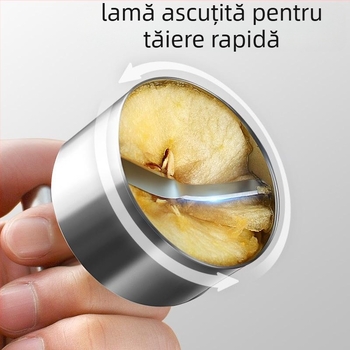 Divizor de fructe cu eliminare semințe și a miezului (Material: oțel inoxidabil; Categorie: divizor de fructe; Origine: Yangjiang; Momentul lansării: 2023-07-08; Logo imprimat: Da)