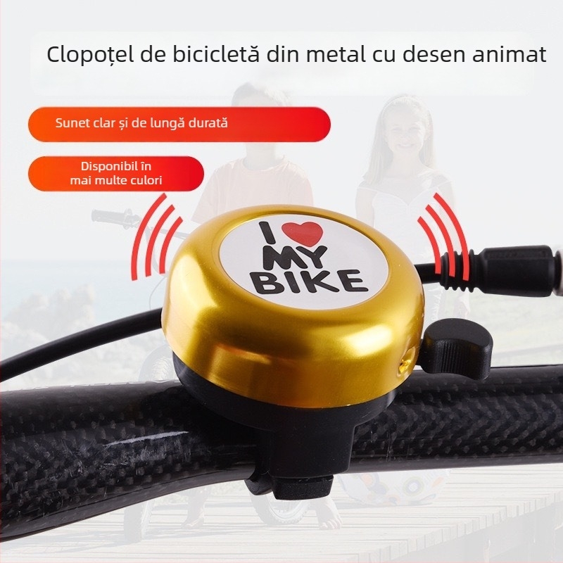 Claxon pentru bicicletă SY, aliaj de aluminiu, model 22 cal, specificații 22 cal