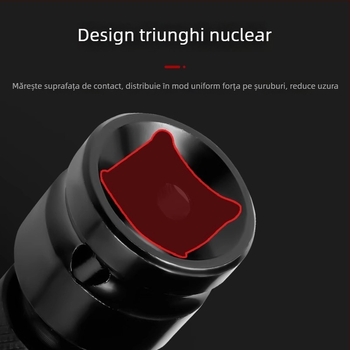 Set capete de transformare pentru cheie electrică cu mandrină universală auto-blocantă, pentru bormașină cu mâner pistol – Brand: Shouli; Material: Chromium Vanadium Alloy Steel; Finisaj: Anti-Rust