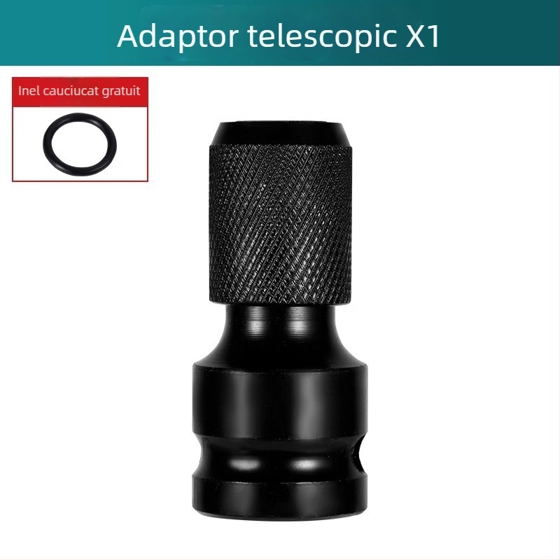 Set capete de transformare pentru cheie electrică cu mandrină universală auto-blocantă, pentru bormașină cu mâner pistol – Brand: Shouli; Material: Chromium Vanadium Alloy Steel; Finisaj: Anti-Rust