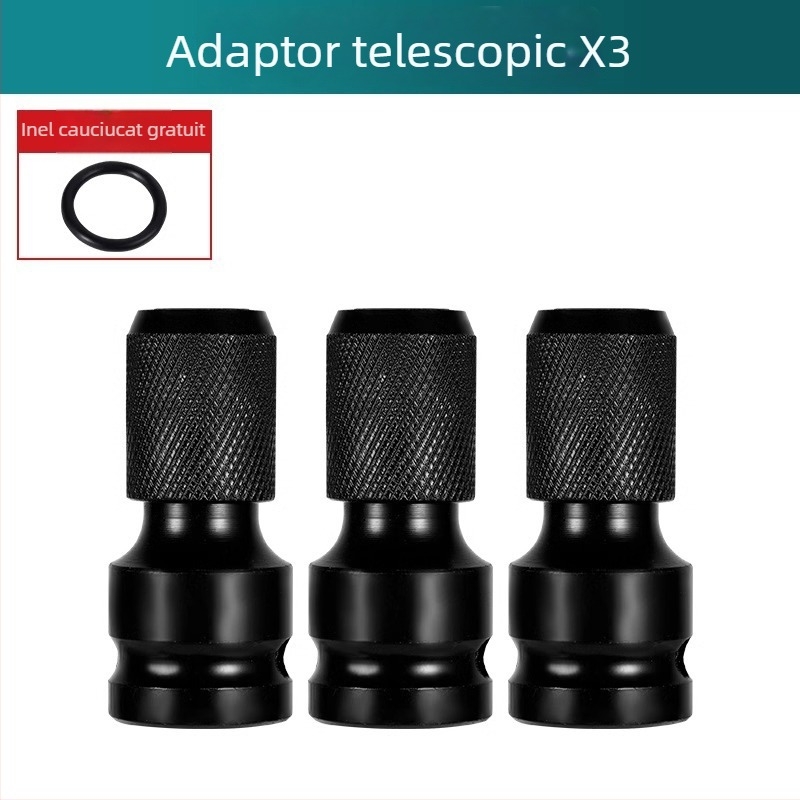 Set capete de transformare pentru cheie electrică cu mandrină universală auto-blocantă, pentru bormașină cu mâner pistol – Brand: Shouli; Material: Chromium Vanadium Alloy Steel; Finisaj: Anti-Rust