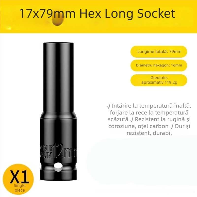 Set capete de transformare pentru cheie electrică cu mandrină universală auto-blocantă, pentru bormașină cu mâner pistol – Brand: Shouli; Material: Chromium Vanadium Alloy Steel; Finisaj: Anti-Rust