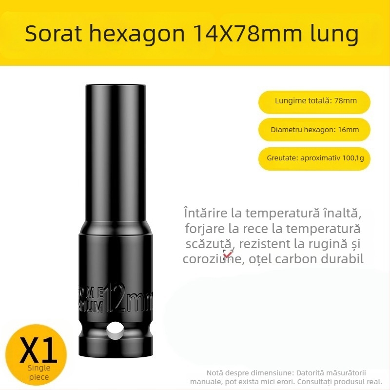 Set capete de transformare pentru cheie electrică cu mandrină universală auto-blocantă, pentru bormașină cu mâner pistol – Brand: Shouli; Material: Chromium Vanadium Alloy Steel; Finisaj: Anti-Rust